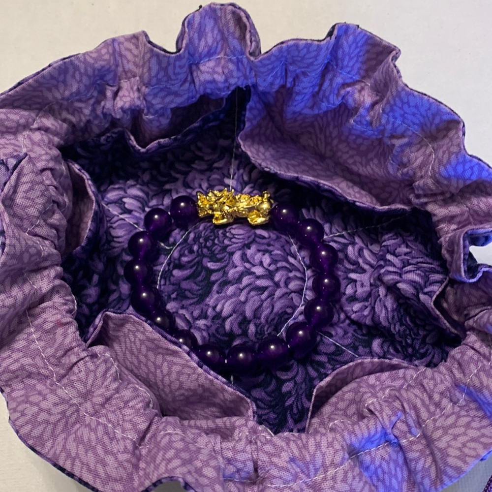 Purple Agate with pouch